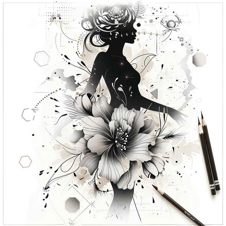 characters tattoo design ideas moody dramatic shading symbol of endurance