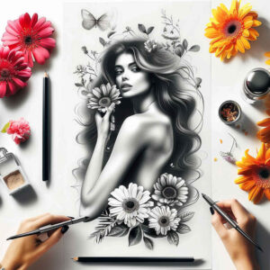 characters tattoo design ideas Realism visual truth dynamic poses determination and power