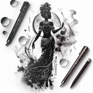 characters tattoo design ideas Realism depth of field emotional depth symbolising resilience