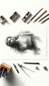 characters tattoo design ideas Surrealism fluid forms heroic stance for inner arm