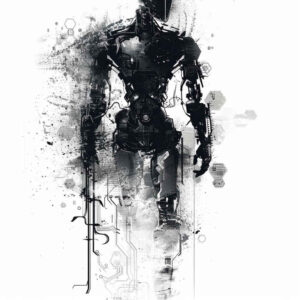 characters tattoo design ideas Realism blended gradients narrative composition embodying endurance