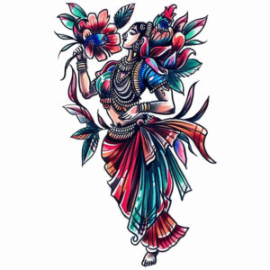 characters tattoo design ideas Surrealism psychedelic narrative style represents strength