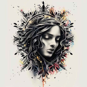 bishop-figure-ink-layering-for-chest – tattoo design ideas free ai generated – Gallery: christian-characters-inkby-ai