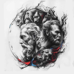 holy-family-figure-transparent-layer-for-ankle – tattoo design ideas free ai generated – Gallery: christian-characters-inkby-ai
