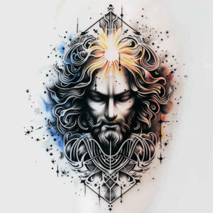 saint-figure-digital-realism-for-chest – tattoo design ideas free ai generated – Gallery: christian-characters-inkby-ai