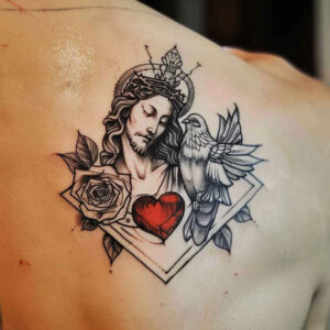 peace-symbol-sharp-focus-for-upper-thigh – tattoo design ideas free ai generated – Gallery: christian-characters-inkby-ai