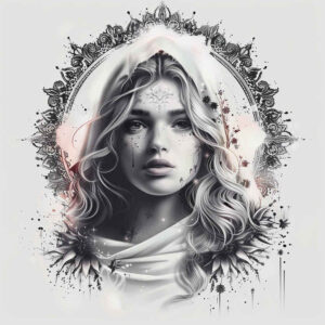 angelic-figure-realistic-movement-for-back – tattoo design ideas free ai generated – Gallery: christian-characters-inkby-ai
