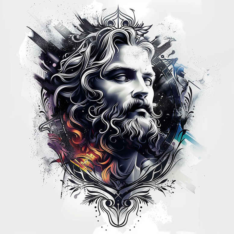 mystical-figure-refined-highlights-for-shin – tattoo design ideas free ai generated – Gallery: christian-characters-inkby-ai