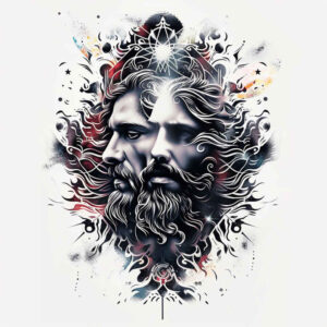 hope-figure-crisp-detail-for-side – tattoo design ideas free ai generated – Gallery: christian-characters-inkby-ai