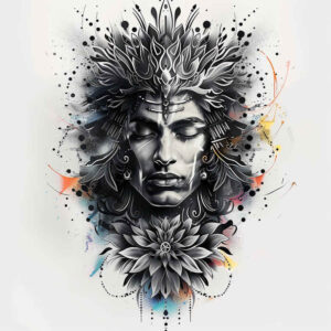 halo-figure-clean-whites-for-abdomen – tattoo design ideas free ai generated – Gallery: christian-characters-inkby-ai