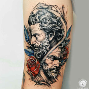 mystical-figure-light-play-for-abdomen – tattoo design ideas free ai generated – Gallery: christian-characters-inkby-ai