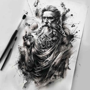 priest-figure-photo-realistic-for-neck – tattoo design ideas free ai generated – Gallery: christian-characters-inkby-ai