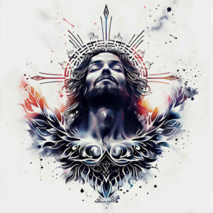 bishop-figure-subtle-saturation-for-shoulder – tattoo design ideas free ai generated – Gallery: christian-characters-inkby-ai