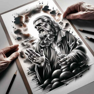 bishop-figure-real-life-shading-for-lower-arm – tattoo design ideas free ai generated – Gallery: christian-characters-inkby-ai
