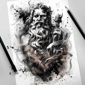 liturgical-figure-cgi-realism-for-upper-shoulder – tattoo design ideas free ai generated – Gallery: christian-characters-inkby-ai