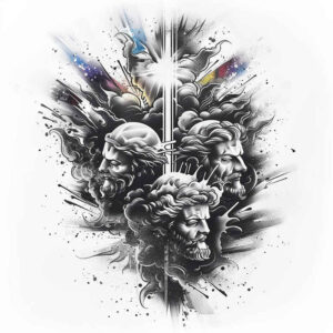 protector-figure-transparent-layer-for-knee – tattoo design ideas free ai generated – Gallery: christian-characters-inkby-ai