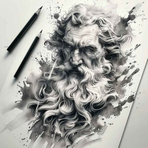 christian-characters tattoo design ideas Realism photo-like tattoo gospel themes determination and power