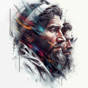 christian-characters tattoo design ideas elaborate holy icons for stomach
