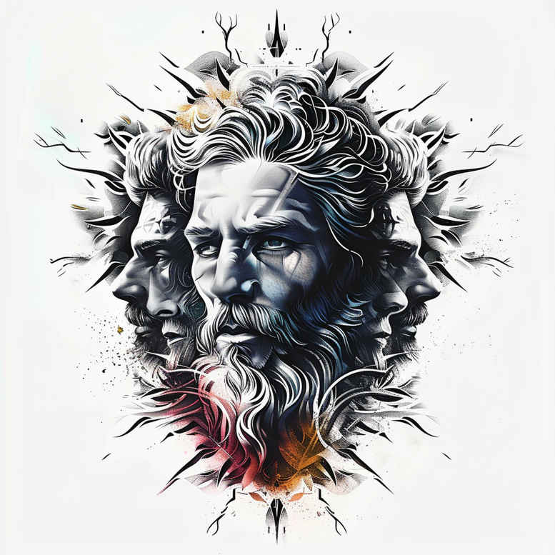 christian-characters tattoo design ideas Realism realistic perspective religious motifs represents resilience