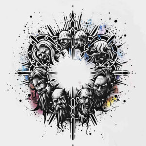christian-characters tattoo design ideas vintage influence sacred tattoos for lower leg