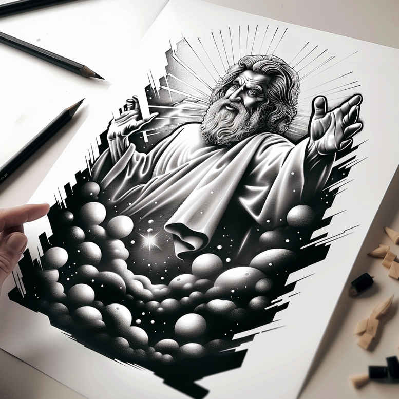 christian-characters tattoo design ideas unreal light spiritual strength for wrist side