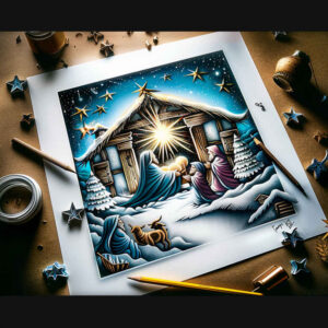 christian-characters tattoo design ideas Surrealism disorienting stained glass style symbolising courage