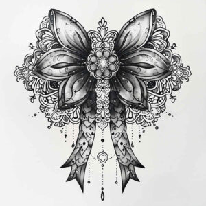 looped-bow-nonintrusive-for-palm – tattoo design ideas free ai generated – Gallery: cockades-inkby-ai