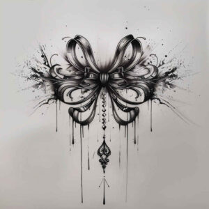tied-bow-mini-geometry-for-wrist-side – tattoo design ideas free ai generated – Gallery: cockades-inkby-ai