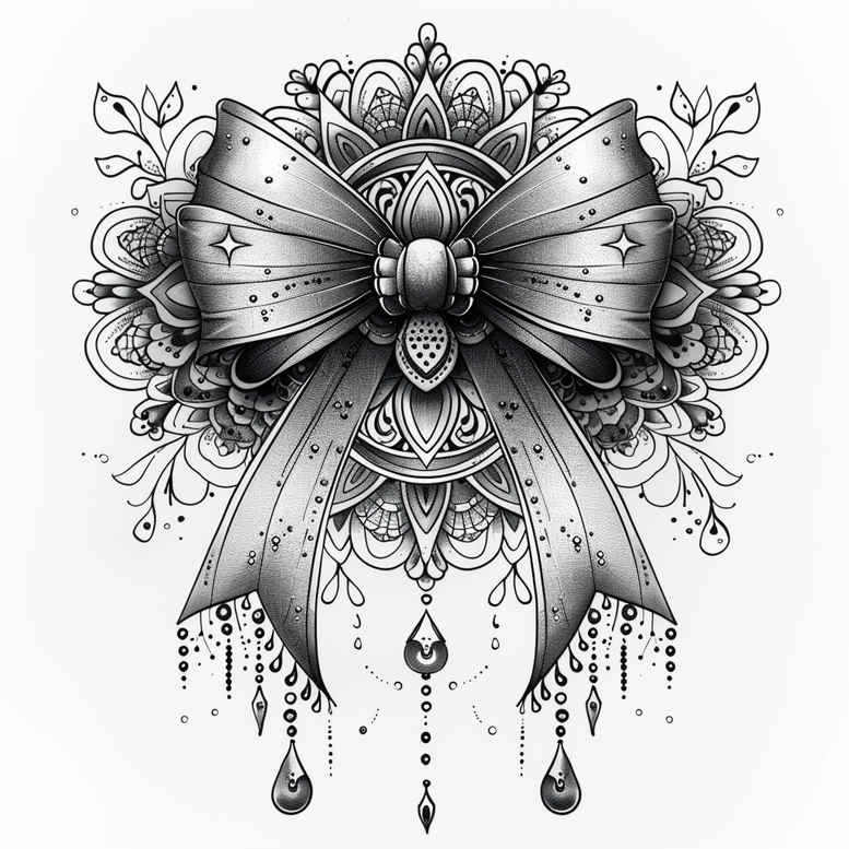 3d-bow-punctual-for-heel – tattoo design ideas free ai generated – Gallery: cockades-inkby-ai