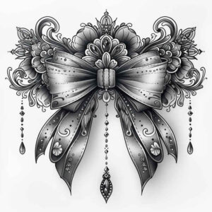decorative-ribbon-quiet-art-for-side – tattoo design ideas free ai generated – Gallery: cockades-inkby-ai