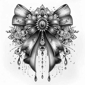 subtle-bow-crisp-outline-for-forearm – tattoo design ideas free ai generated – Gallery: cockades-inkby-ai