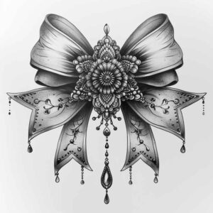 small-bow-no-excess-for-abdomen – tattoo design ideas free ai generated – Gallery: cockades-inkby-ai