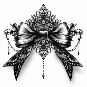 thin-ribbon-quiet-art-for-lower-chest – tattoo design ideas free ai generated – Gallery: cockades-inkby-ai