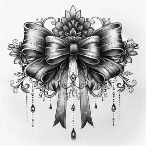cockades tattoo design ideas plain color contrasts for hip
