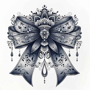 cockades tattoo design ideas airy touch decorative folds for collarbone