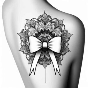 cockades tattoo design ideas minimal texture decorative pins for shoulder blade