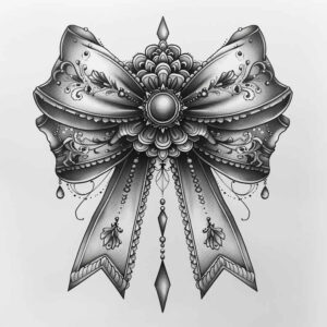 cockades tattoo design ideas few strokes elegant bows stands for determination