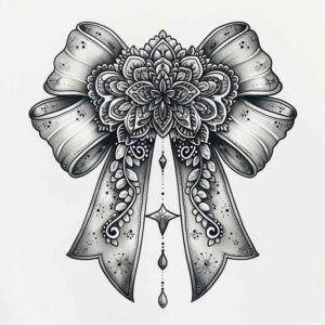 cockades tattoo design ideas crisp outline layered fabric for shoulder