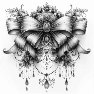 cockades tattoo design ideas single dot ribbons represents determination