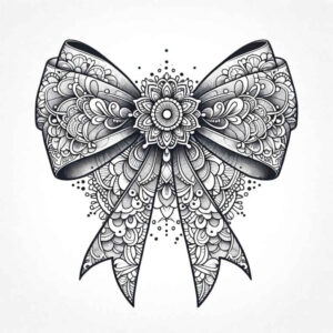 ribbon-knot-plain-for-forearm – tattoo design ideas free ai generated – Gallery: cockades-inkby-ai