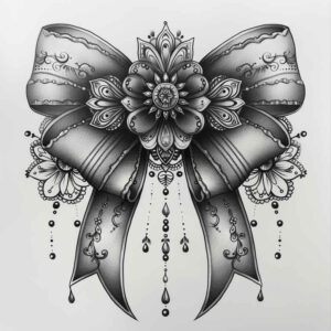 decorative-knot-micro-line-for-upper-chest – tattoo design ideas free ai generated – Gallery: cockades-inkby-ai