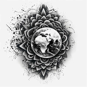 black-hole – tattoo design ideas free ai generated – neotraditional-dynamic-color – for-shoulder-blade – Gallery: cosmos-inkby-ai
