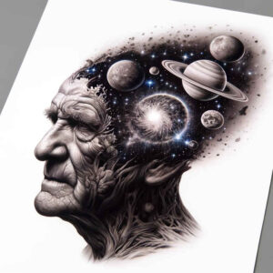 celestial-event – tattoo design ideas free ai generated – surrealism-symbolic – for-foot – Gallery: cosmos-inkby-ai