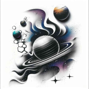 celestial-light – tattoo design ideas free ai generated – realism-realistic-shadowing – for-lower-back – Gallery: cosmos-inkby-ai