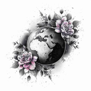 celestial-motion – tattoo design ideas free ai generated – neotraditional-subtle-tone – for-lower-back – Gallery: cosmos-inkby-ai