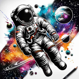 celestial-sphere – tattoo design ideas free ai generated – realism-dynamic-shadows – for-abdomen – Gallery: cosmos-inkby-ai