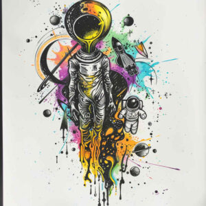 cosmic-atmosphere – tattoo design ideas free ai generated – surrealism-surreal-lighting – for-wrist-side – Gallery: cosmos-inkby-ai