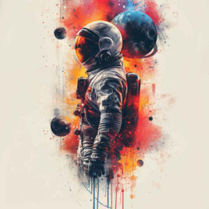 cosmic-dust – tattoo design ideas free ai generated – realism-focal-blur – for-biceps – Gallery: cosmos-inkby-ai