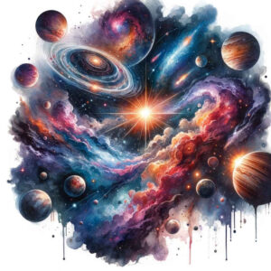 cosmic-horizon – tattoo design ideas free ai generated – surrealism-fragmentation – for-collarbone – Gallery: cosmos-inkby-ai