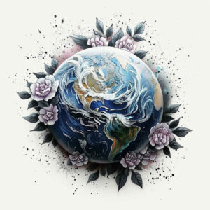cosmic-radiation – tattoo design ideas free ai generated – neotraditional-decorative-flourishes – for-upper-shoulder – Gallery: cosmos-inkby-ai